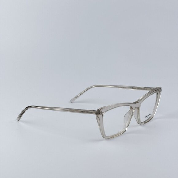 Saint Laurent Women BRAND NEW Eyeglasses Beige Cat Eye SL737 MICA THIN OPT 004 - Picture 7 of 12